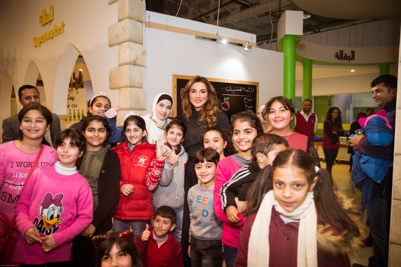 الملكة رانيا العبدالله تحضر جانبا من