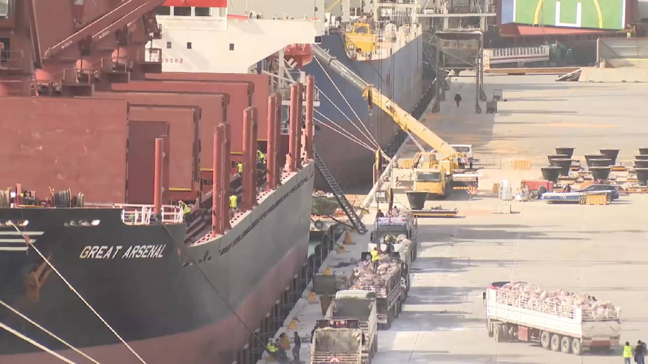 24 سفينة ترسو على أرصفة موانىء