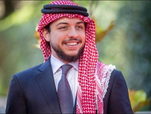 الامير الحسين في مضافة العربيات بالسلط