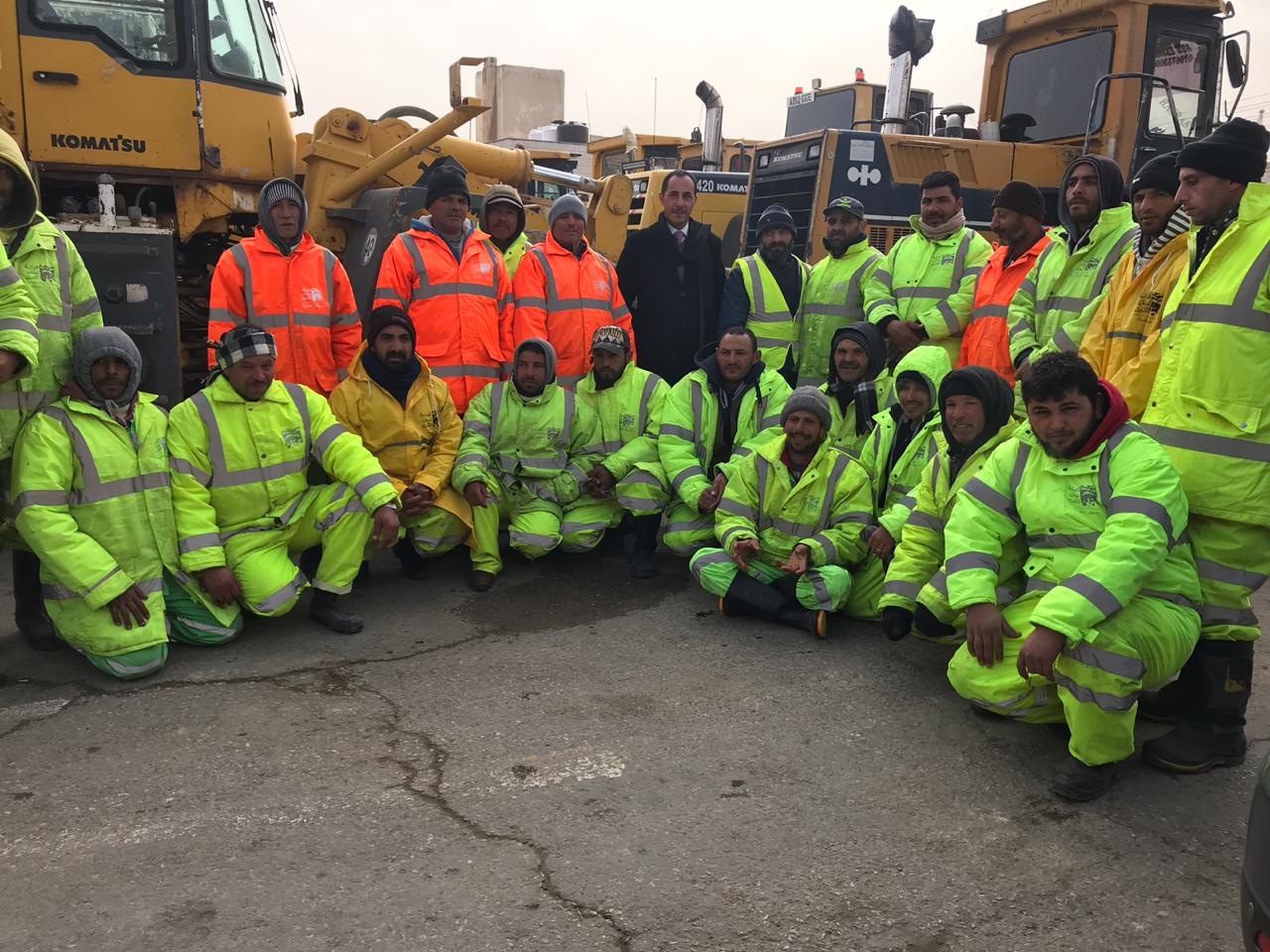 اللوزي يتفقد استعدادات منطقة الجبهة للمنخفض