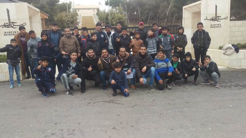 قافلة الأطفال الأيتام الأردنيين تصل إلى