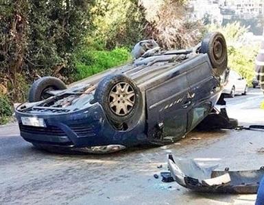 مذيعة لبنانية تتعرض لحادث مروع