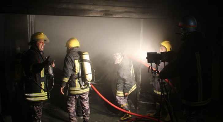 اخماد حريق بمنزل خلال وقت قياسي