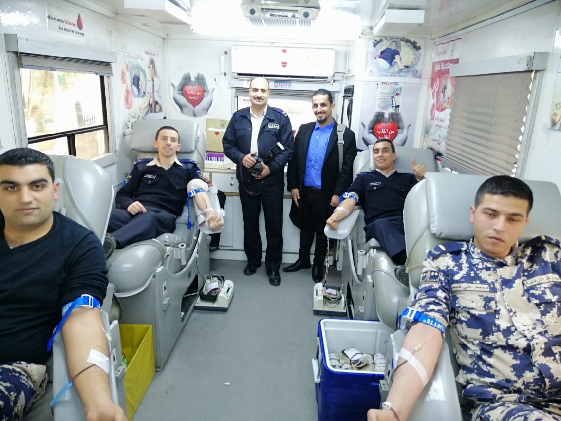 الجمارك الأردنية تنظم حملة للتبرع بالدم