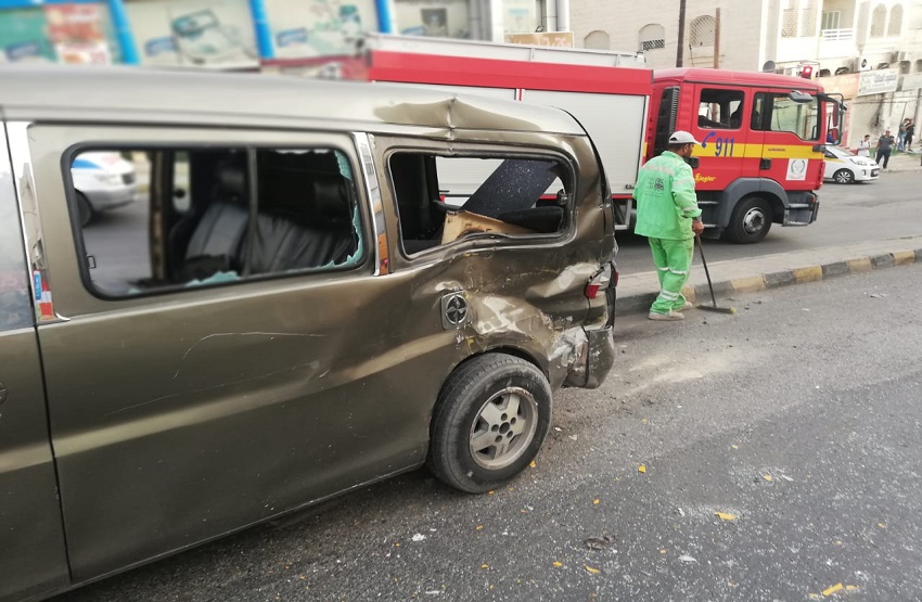 8 اصابات بحادثي سير في اربد