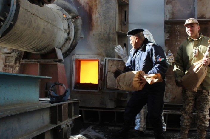 أتلاف مخدرات تم ضبطها في 1621