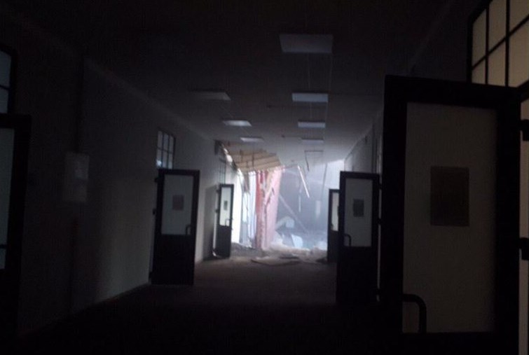 انهيار سقف جامعة في سان بطرسبورغ