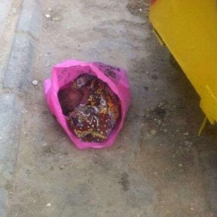 العثور على لقيطة عمرها يومان على