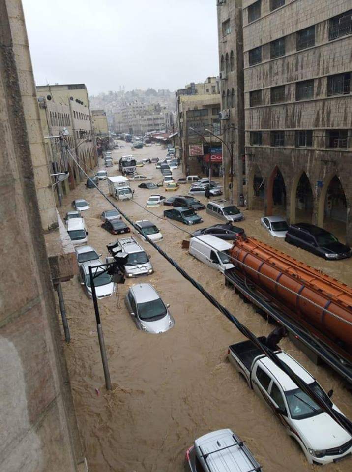 وسط البلد تسجل اعلى كميات هطول