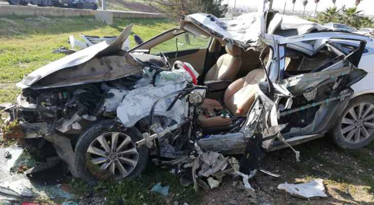 وفاة بحادث مروع على طريق اربد