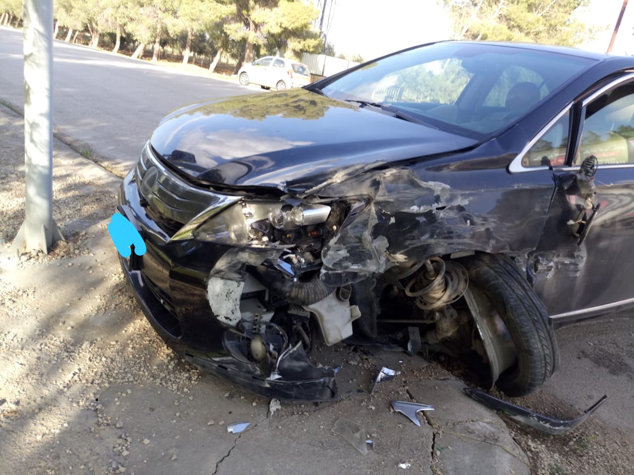 5 إصابات بحادث تصادم على دوار