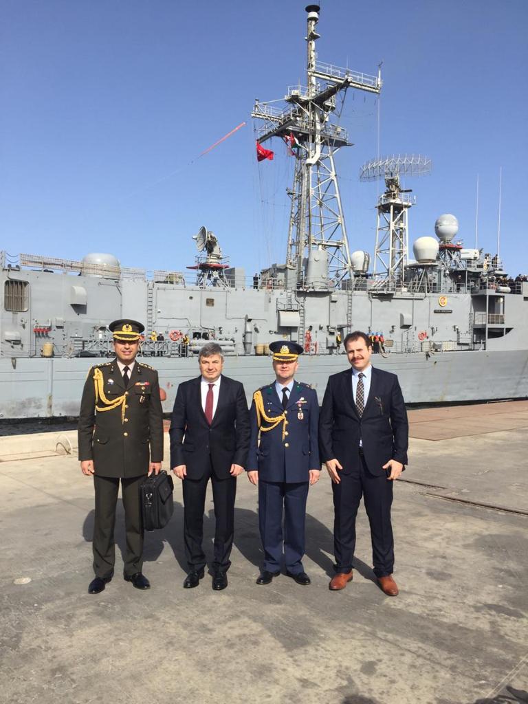 السفير التركي يحتفي بوصول الفرقاطة «كوكجة»