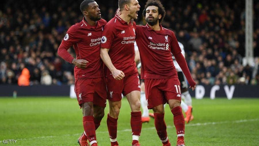 ليفربول يتصدر مؤقتا بفوز عصيب