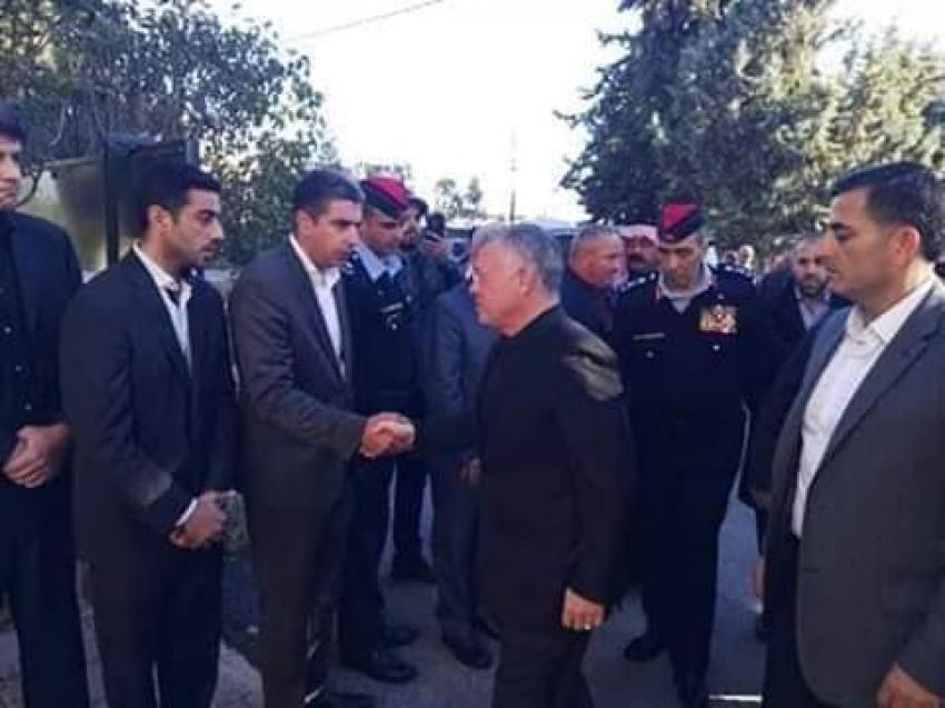 الملك يعزي عشيرة العربيات