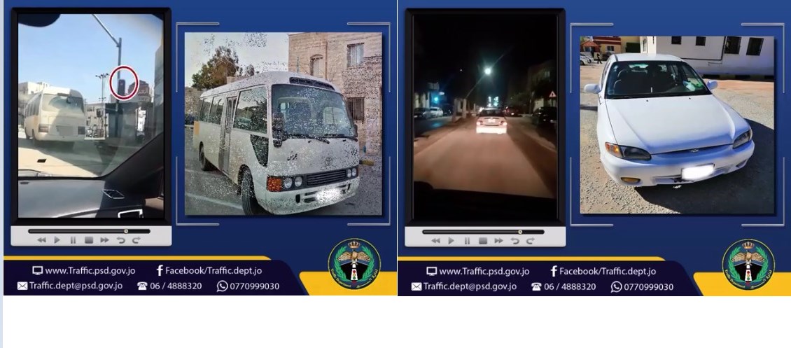 ضبط سائقين ارتكبا مخالفات خطرة ظهرت