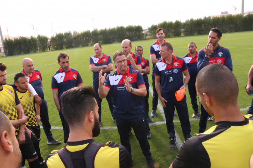 فوز المنتخب السوري على النشامى بكرة