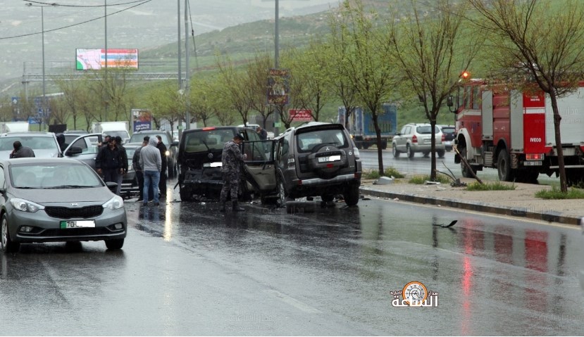 إصابات بتصادم 3 مركبات بـ وادي
