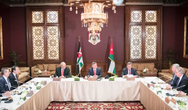 الملك يستقبل قيادات يهودية أمريكية