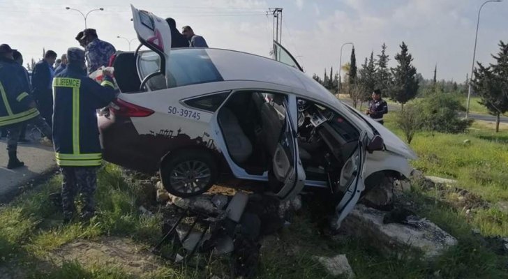 4 اصابات بحادث تصادم في اربد