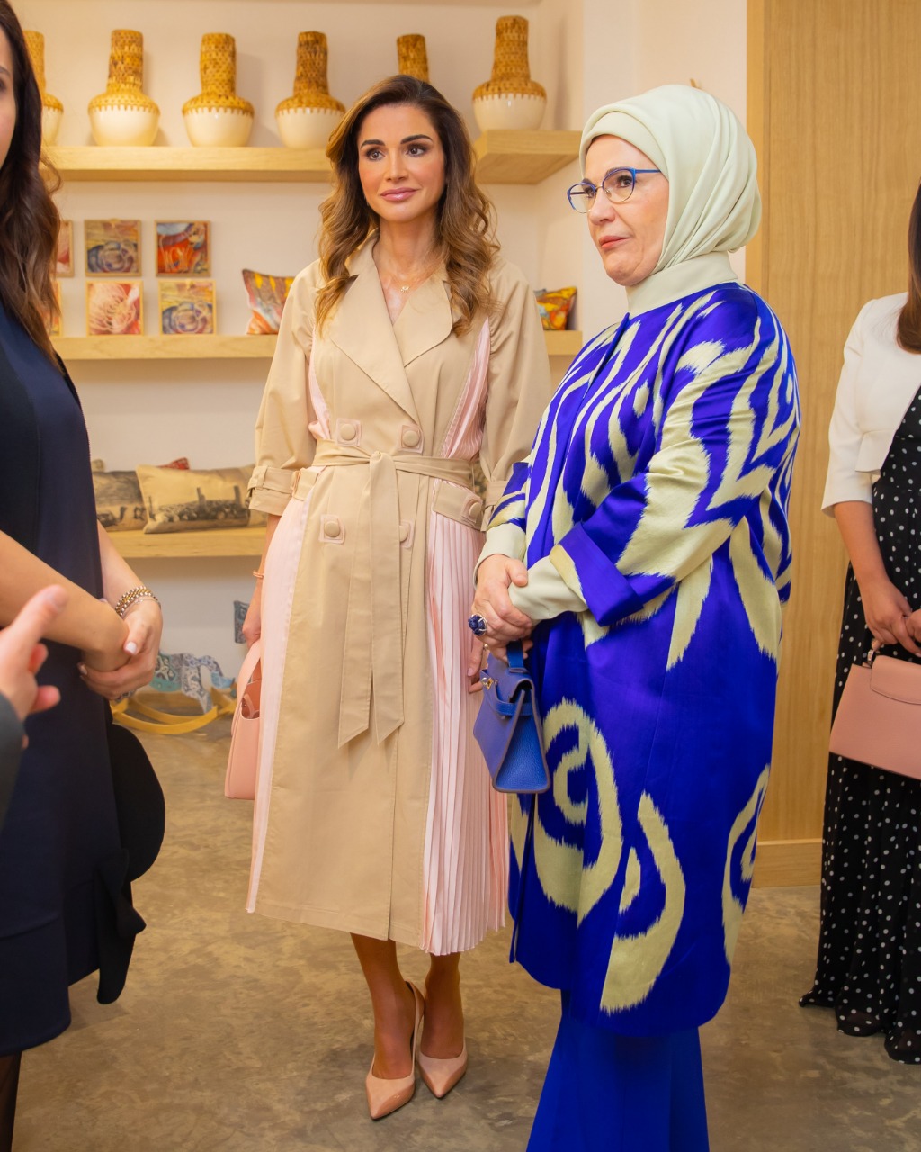 الملكة رانيا تصطحب سيدة تركيا الأولى
