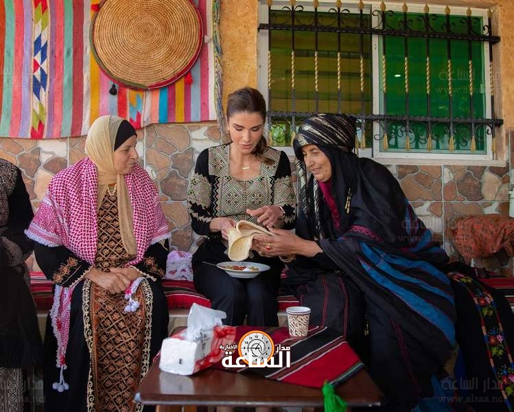 الملكة رانيا تفاجئ الحياري