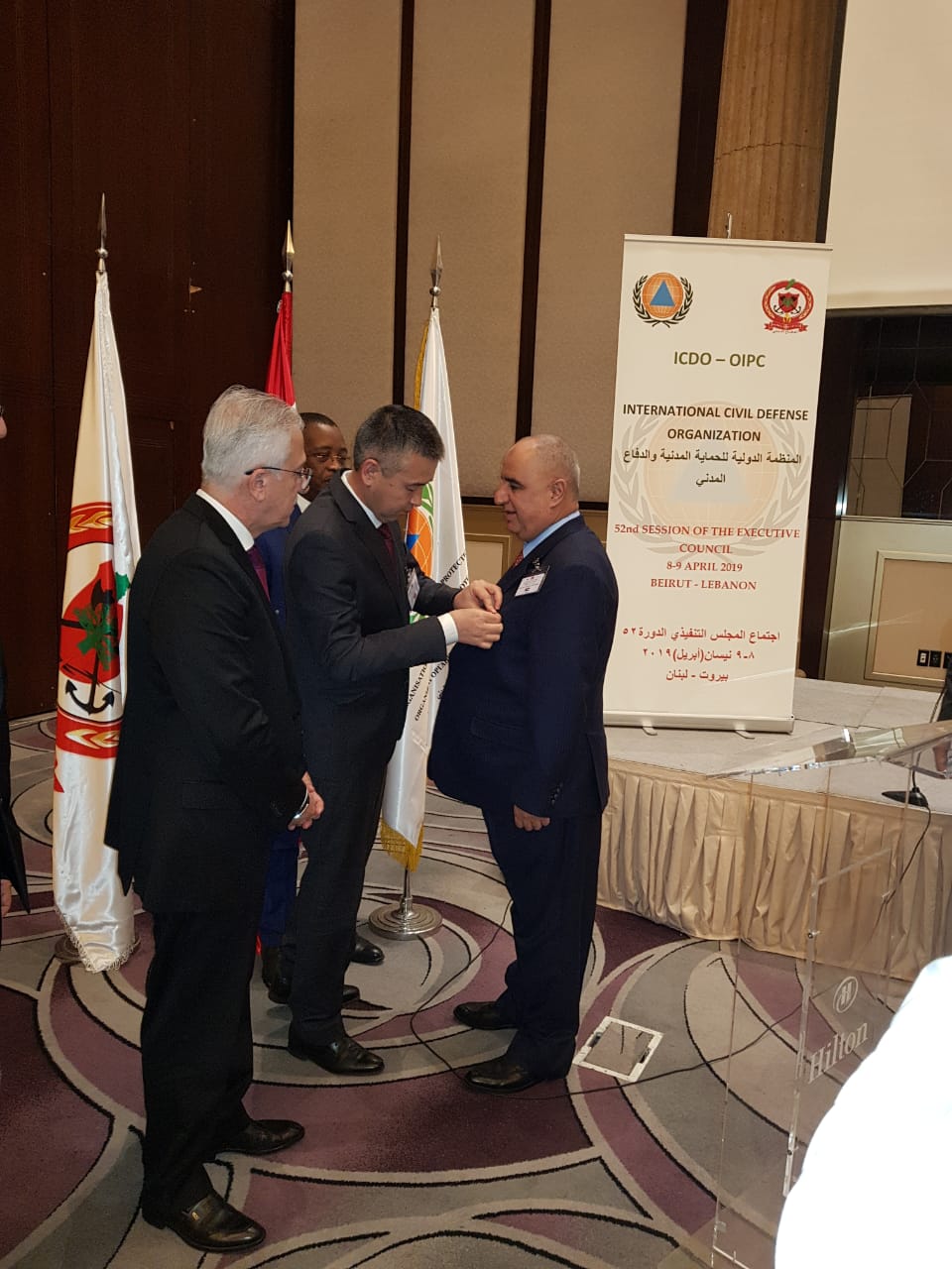 الوسام الدولي للحماية المدنية للبزايعة (صور)