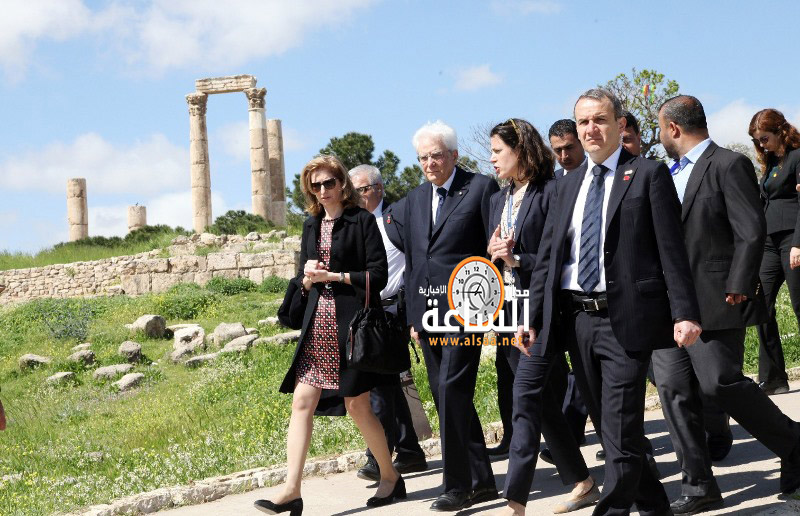 الرئيس الإيطالي يزور جبل القلعة (صور)