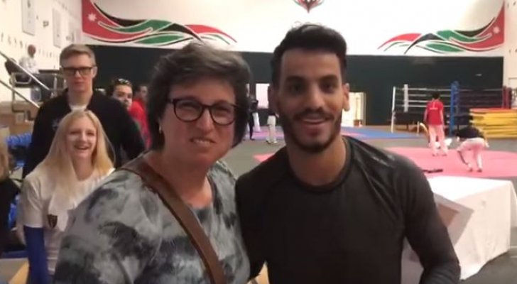 شاهد لقاء أول بطل أردني مع