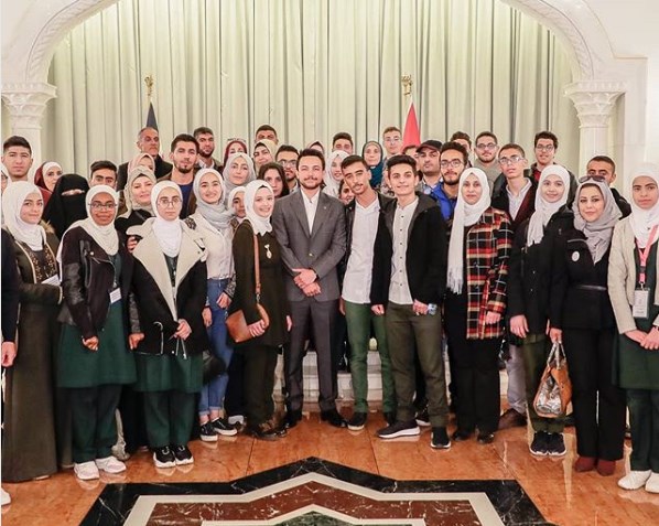 ولي العهد: خلال زيارتهم لقصر رغدان