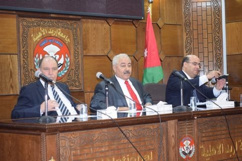 داودية يحاضر في جامعة إربد الأهلية
