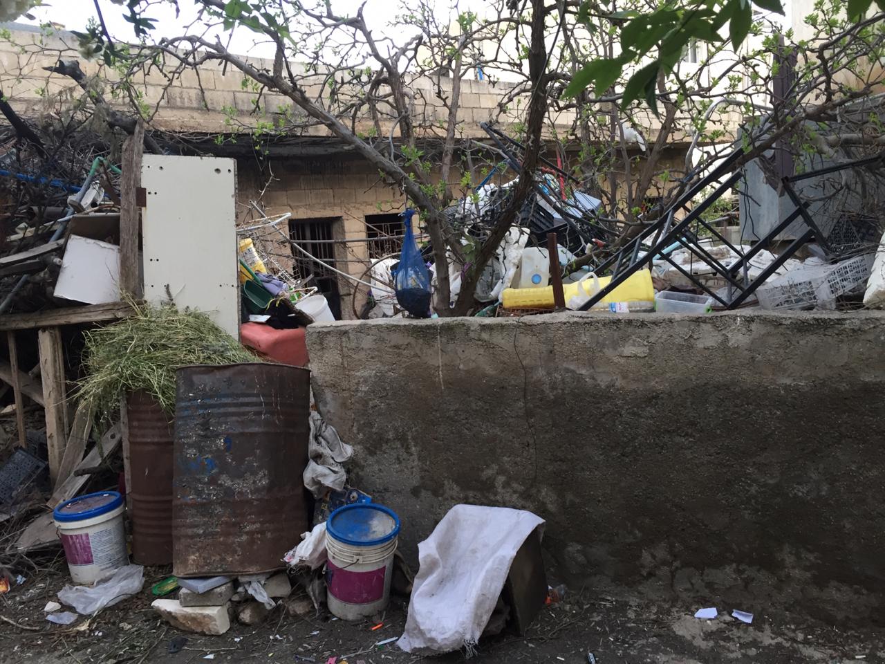 خطر يهدد منازل في جرش والسبب