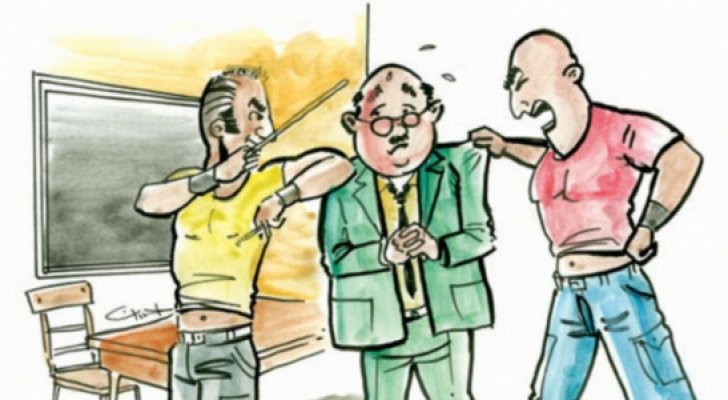 ذوو طالب يعتدون بالحجارة والعصي على