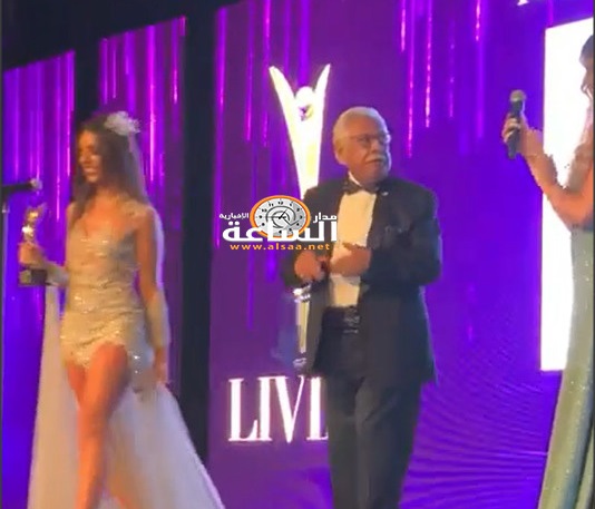 بلتاجي في حفل توزيع جوائز الوجه