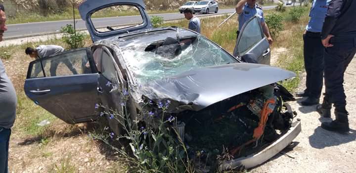 اصابة بحادث تدهور في جرش (صور)