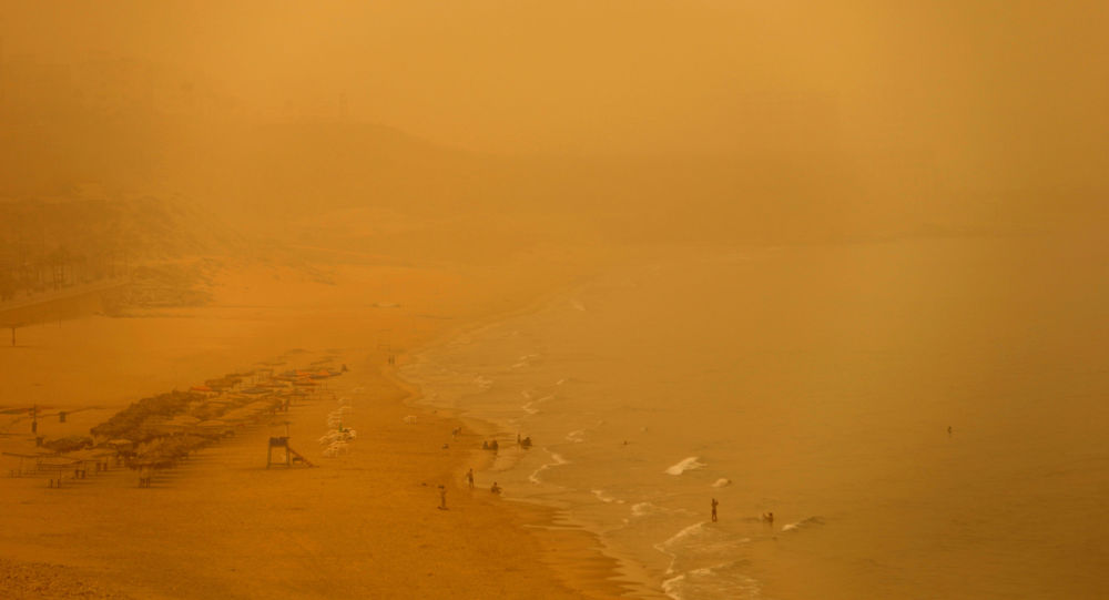 عاصفة رملية تغرق أستراليا في الظلام