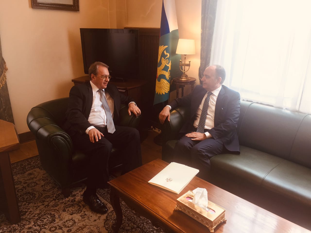 ممثل الرئيس بوتين يبحث والسفير العضايلة