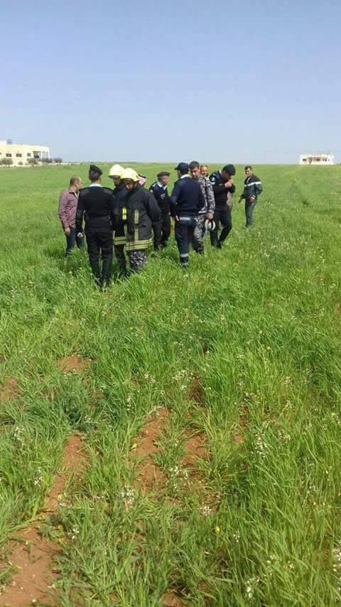 قذيفة سورية تسقط على الرمثا (صورة)