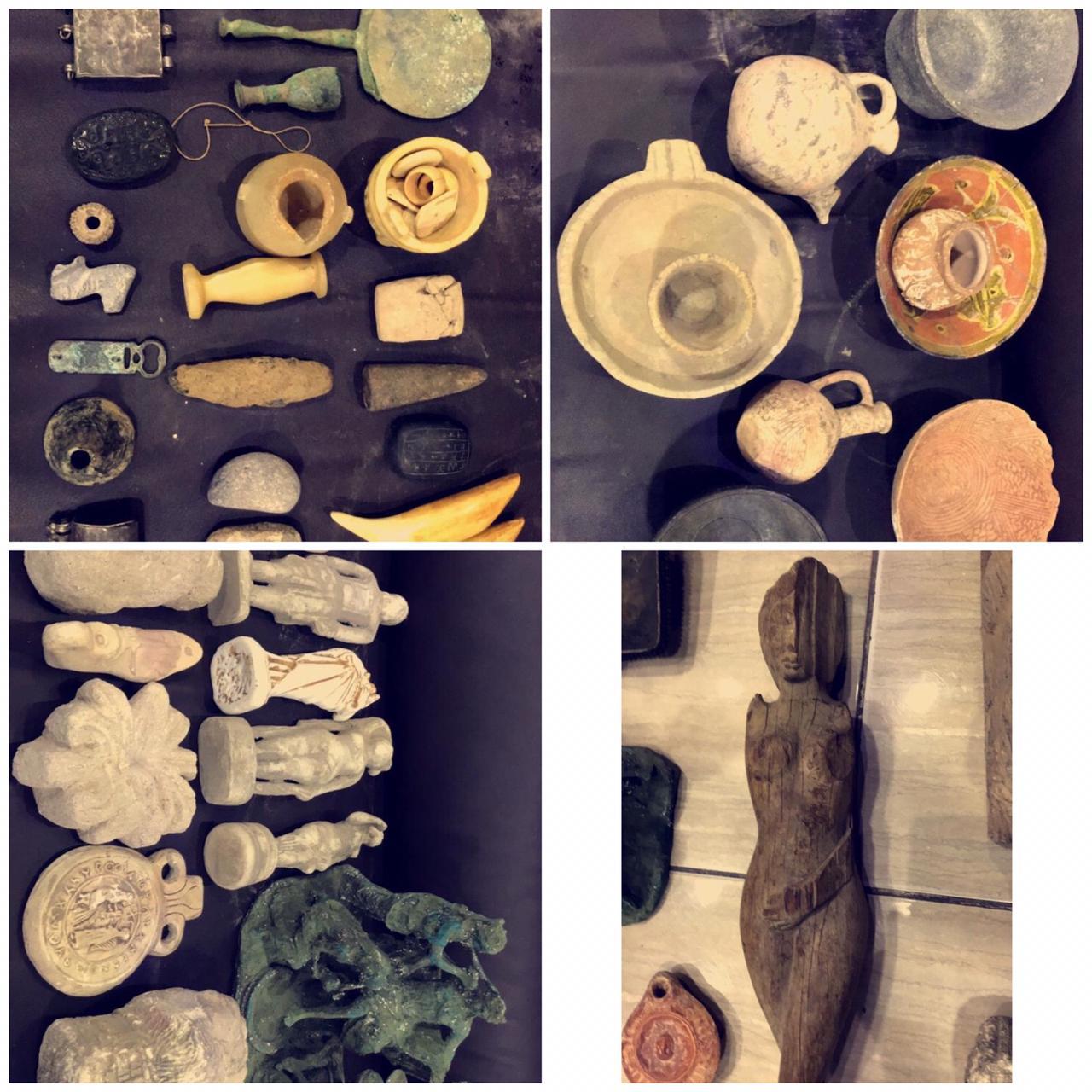 ضبط شخص بحوزته قطع اثرية شمال