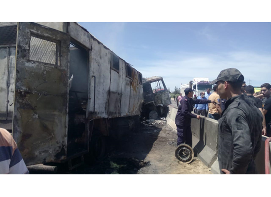 مصر.. مصرع 7 رجال شرطة باشتعال