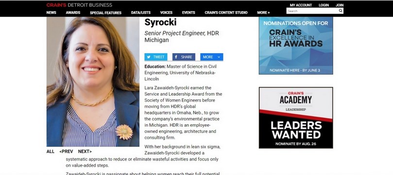 المهندسة الاردنية الروابدة تحوز على جائزة