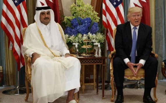 ترامب يلتقي أمير قطر في تموز