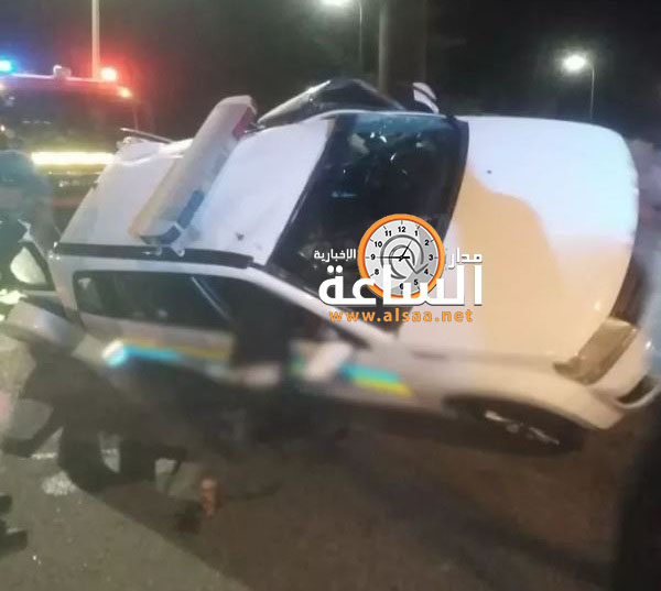 إصابة 3 رجال أمن وشخصين بتصادم