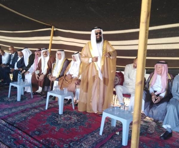 الشيخ حسن العودات يقود جاهة طلبة