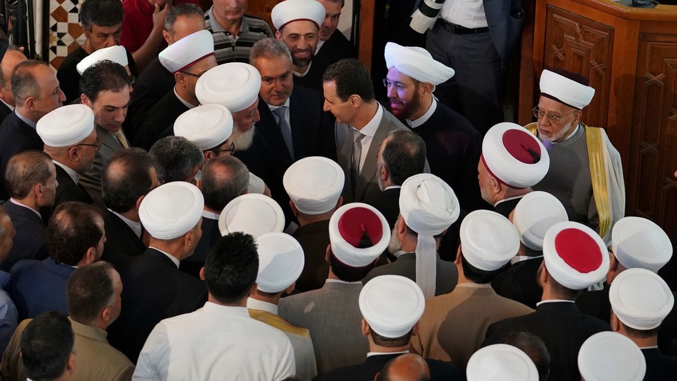 صورة نادرة للرئيس السوري بشار الأسد