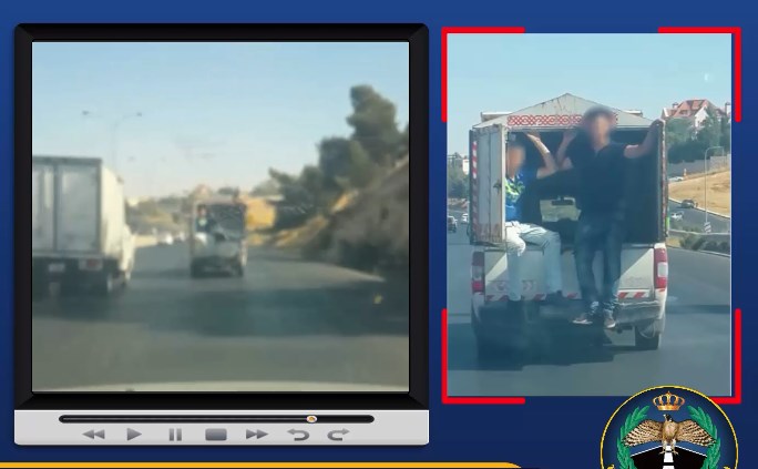 ضبط مركبة على طريق المطار لهذا