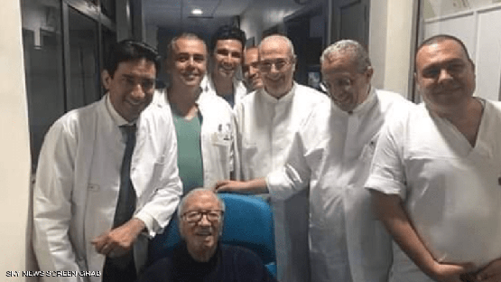 أول صورة للسبسي بعد الأزمة الصحية