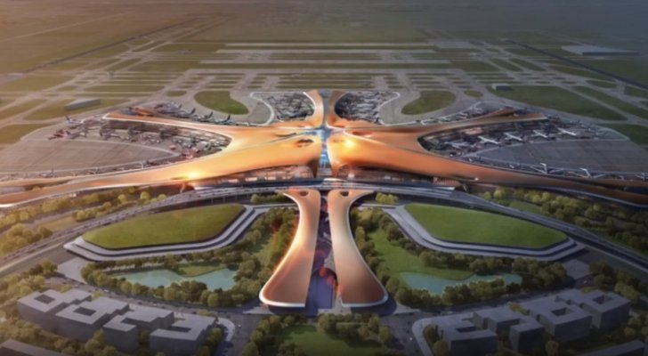 يفوق الخيال.. شاهد بالفيديو أضخم مطار