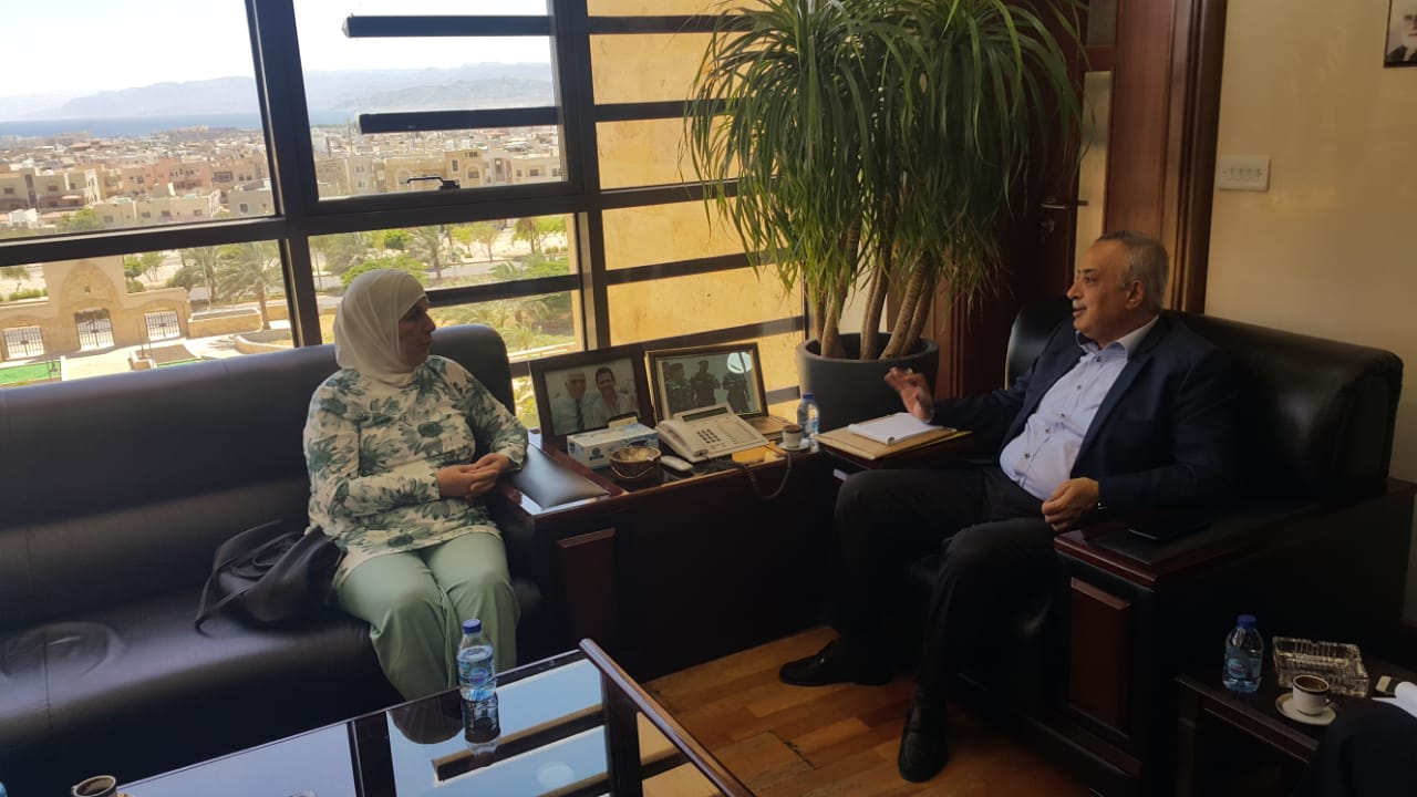 اسحاقات تلتقي رئيس سلطة منطقة العقبة