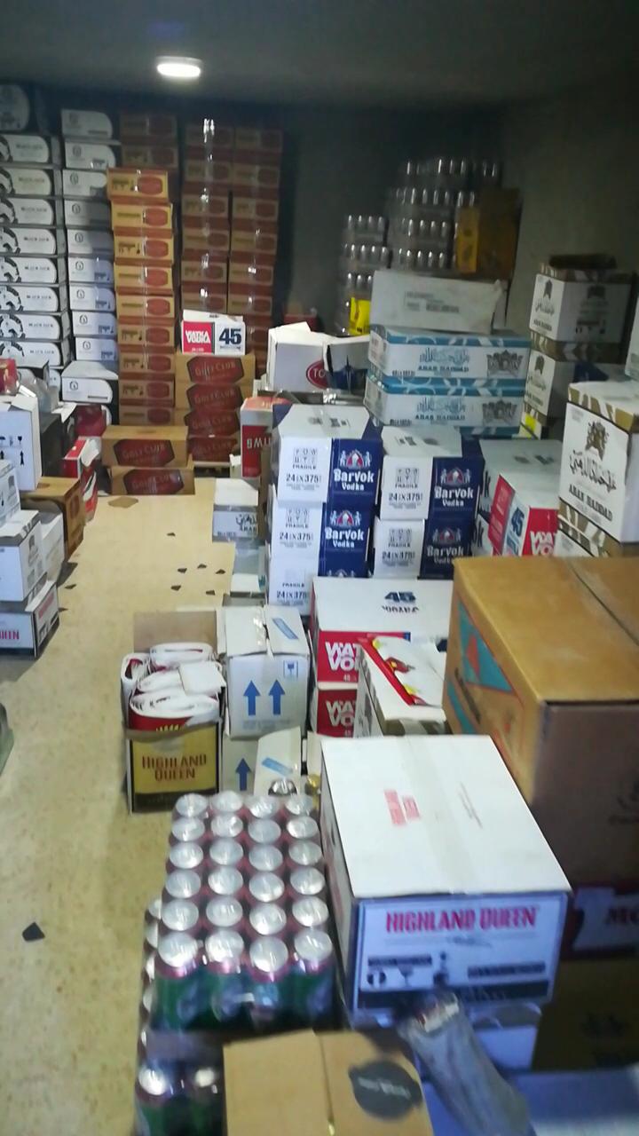 الامن يضبط كميات كبيرة من المشروبات