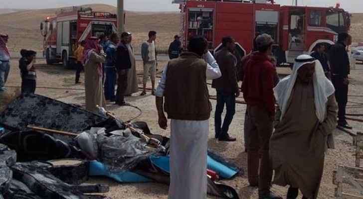 حريق منزل في بلدة اذرح ..